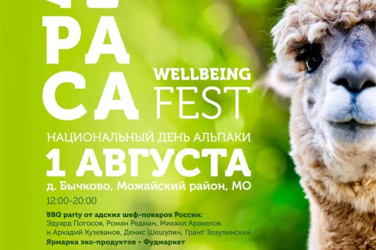 Афиша фестиваля Alpaca Wellbeing Fest